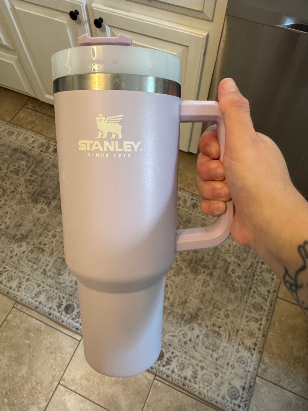 Stanley Lavender Travel Tumbler with Handle